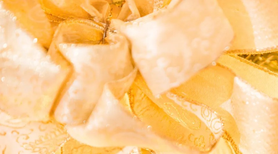 Christmas ribbon tree bulb ornament lights