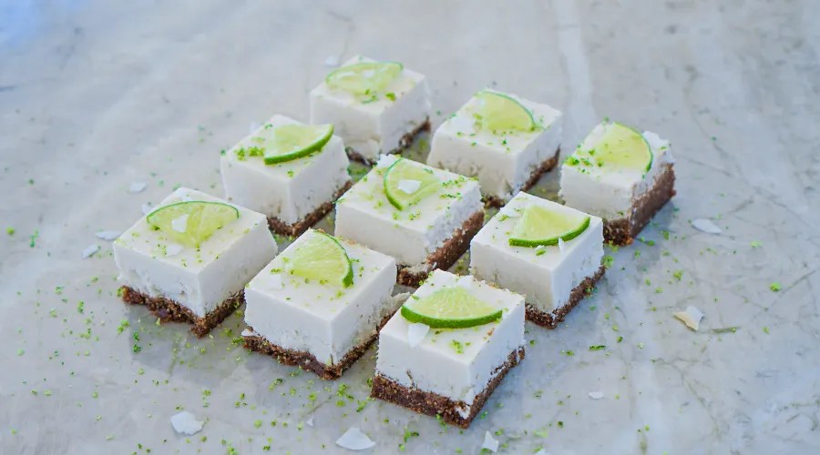 Raw Vegan Lime Coconut Cheesecake Bites