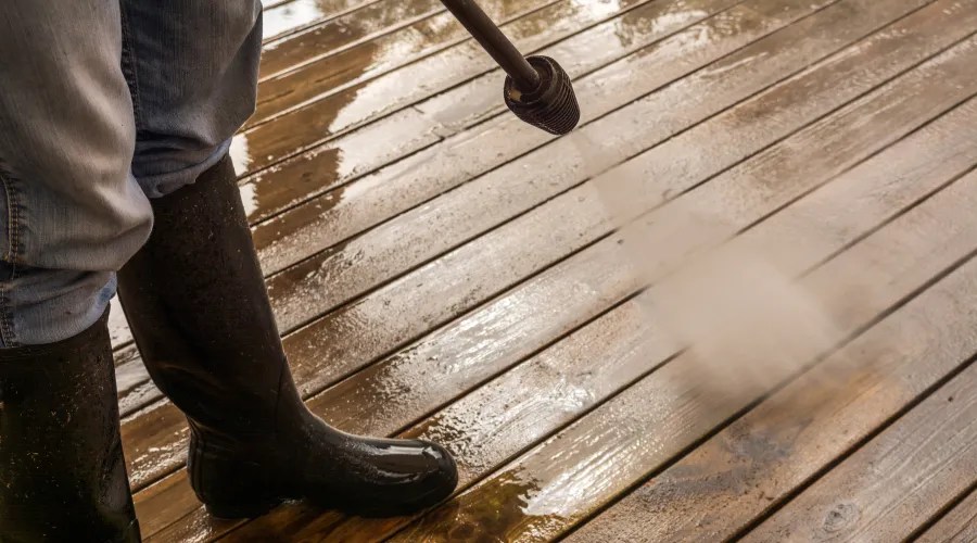 Cleaning Patio Decking