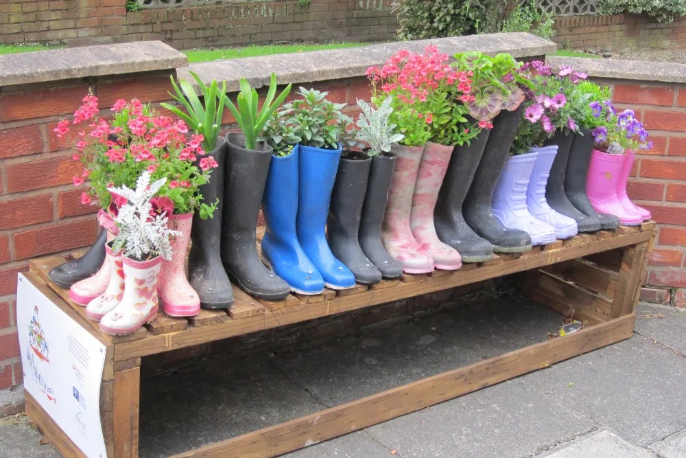 Creative spring planter ideas