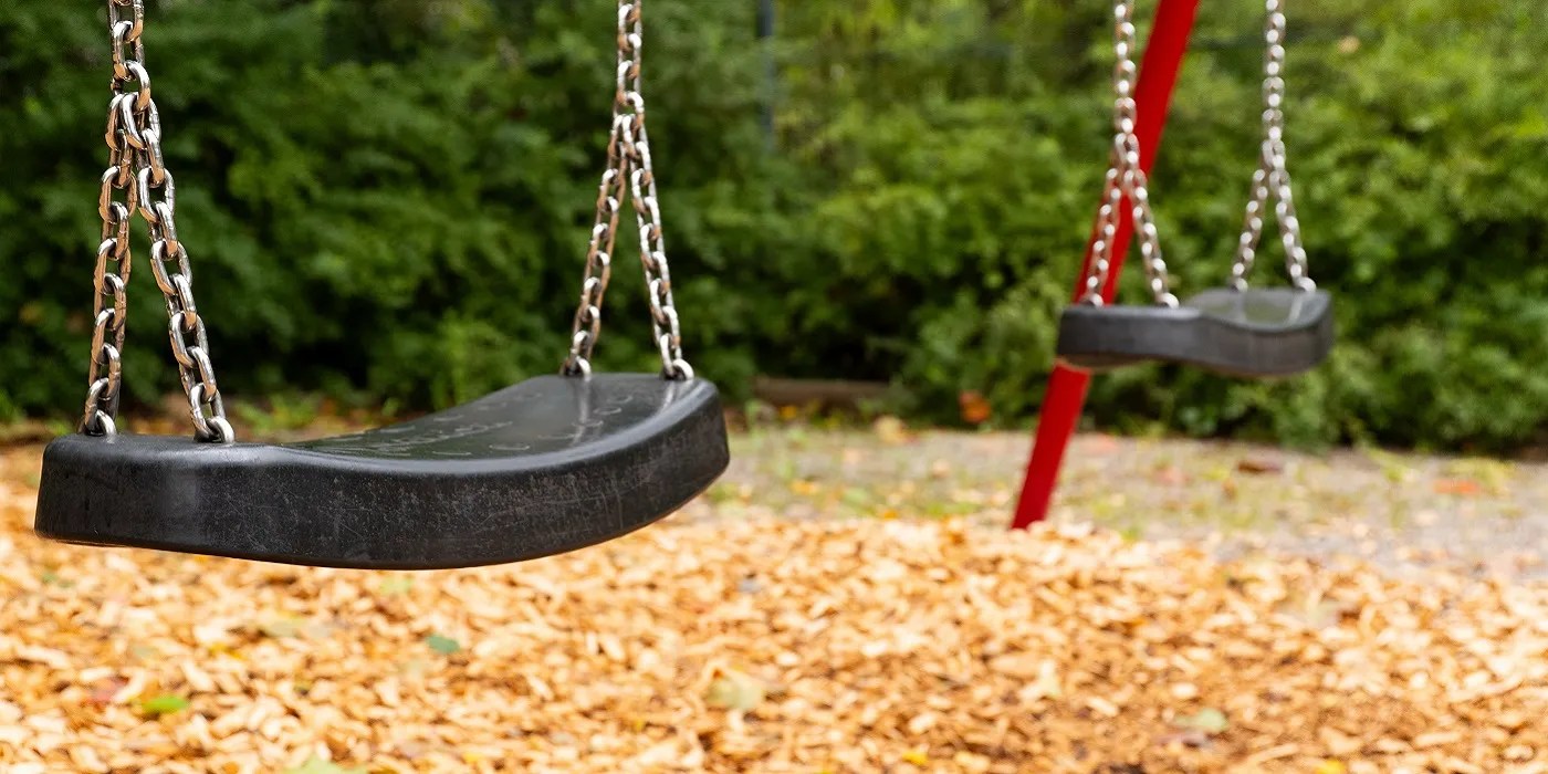 Swing set close up