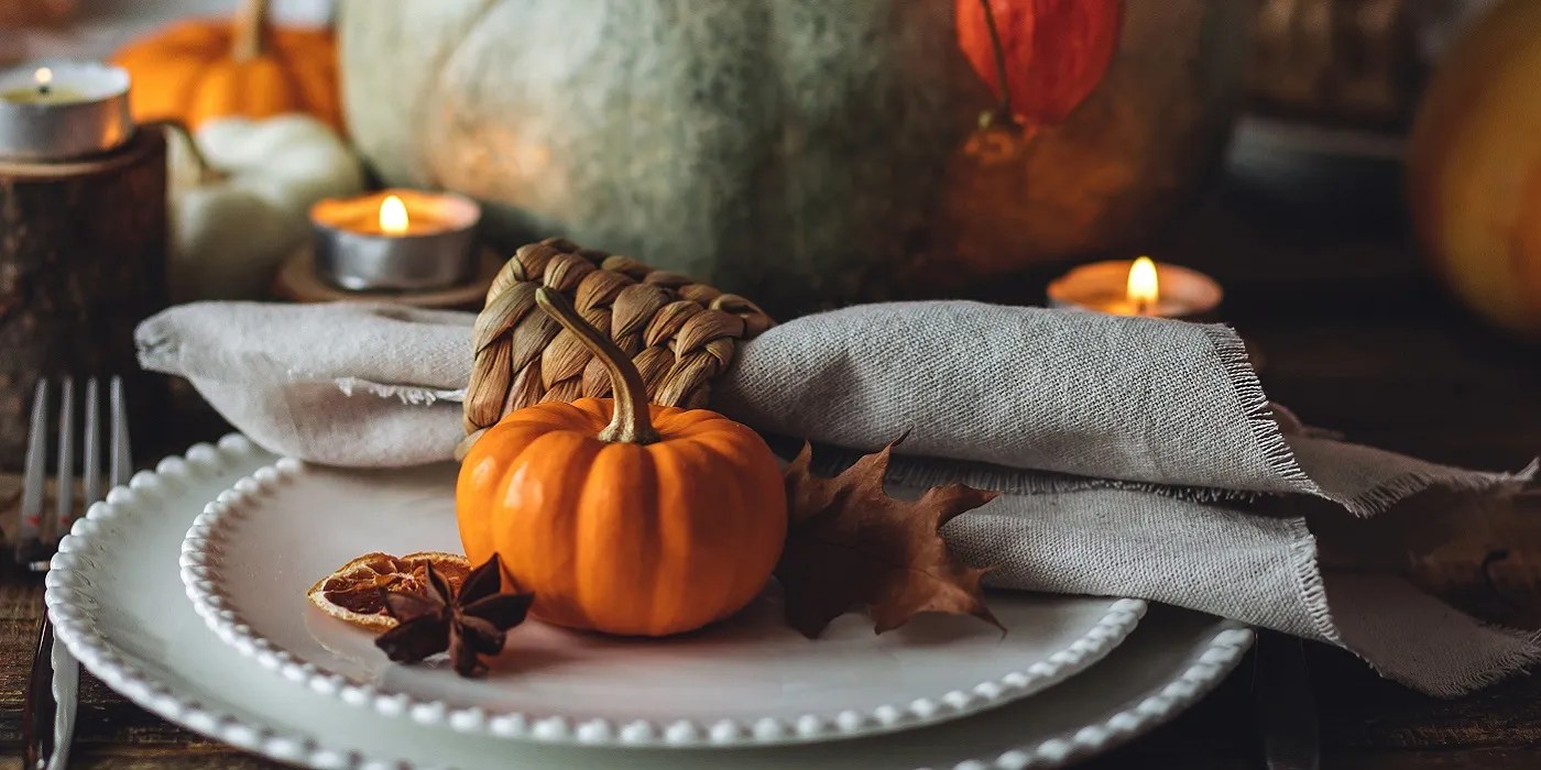 Thanksgiving table setting