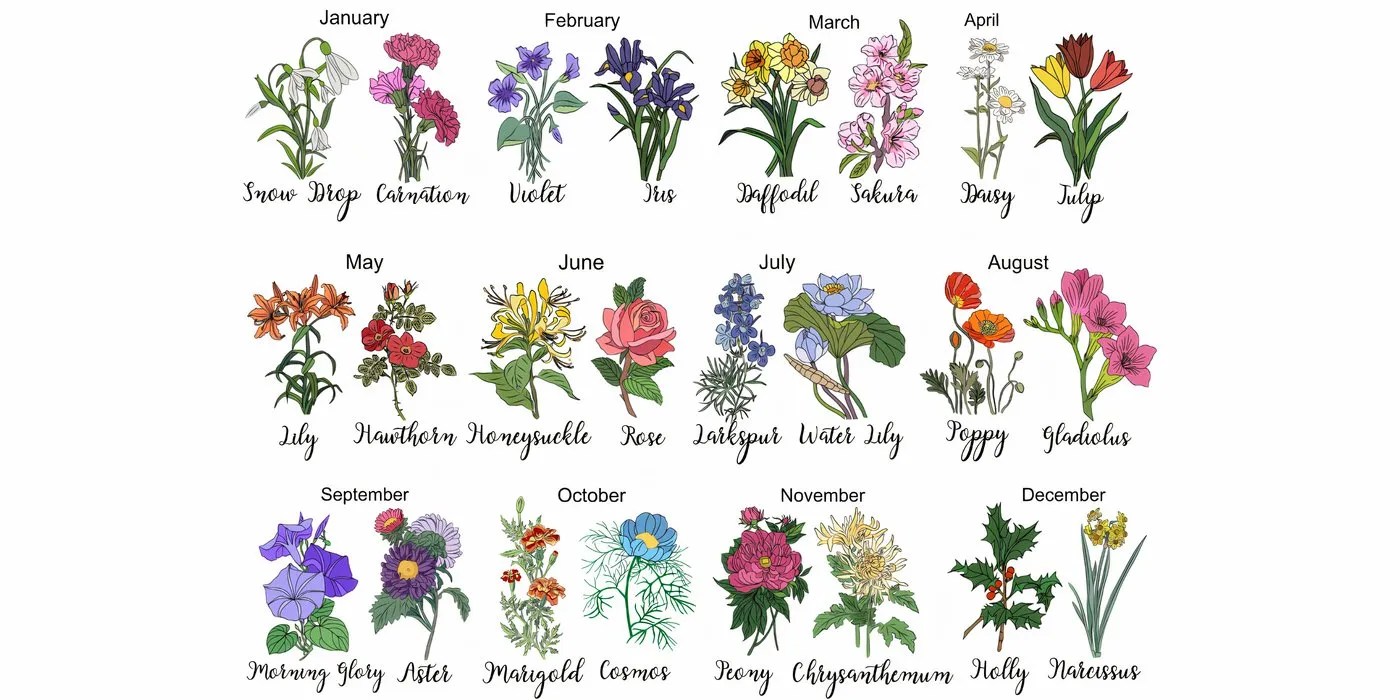 Birth month flowers