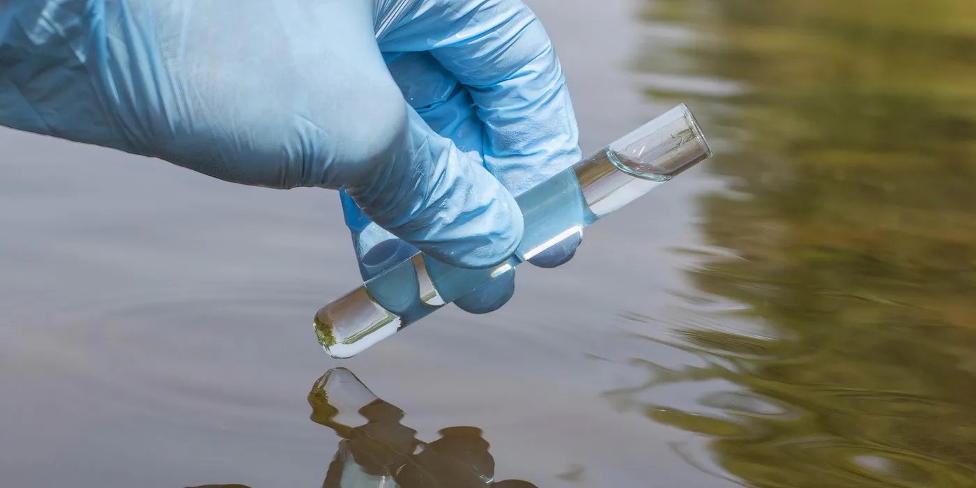 Testing lake water