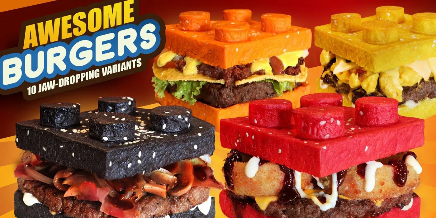Everything is Awesome When You're Eating a LEGOStyle Brick Burger