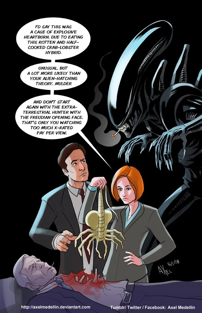 The XFiles Crossover With Comic Book Characters