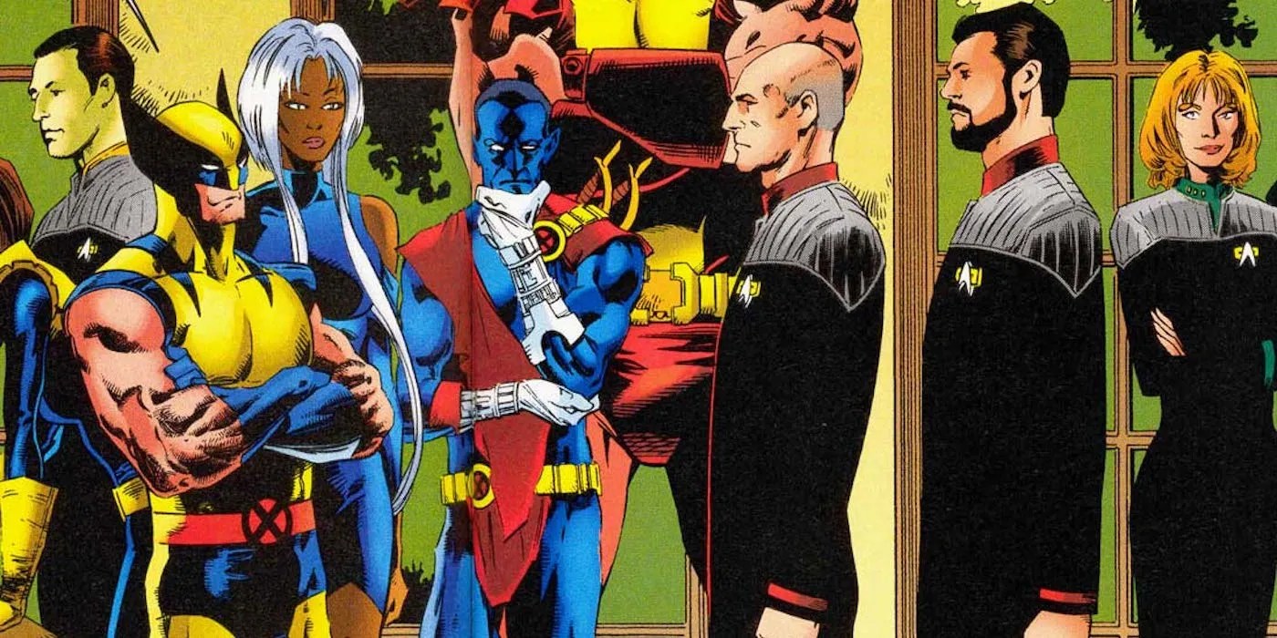 2. X-Men, Crew of the Enterprise-D, vs. Kang: Scheming Kang brought the crew of the Enterprise Into the present times. They teamed up with the X-Men. The powerful team of X-men defeated Kang, helped by the technological expertise of the Crew of the Enterprise D.