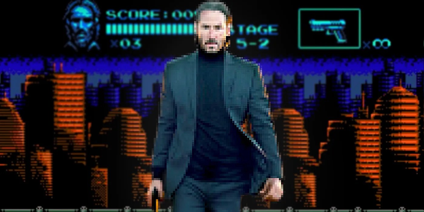 John Wick Reimagined as an NES Game is Perfect
