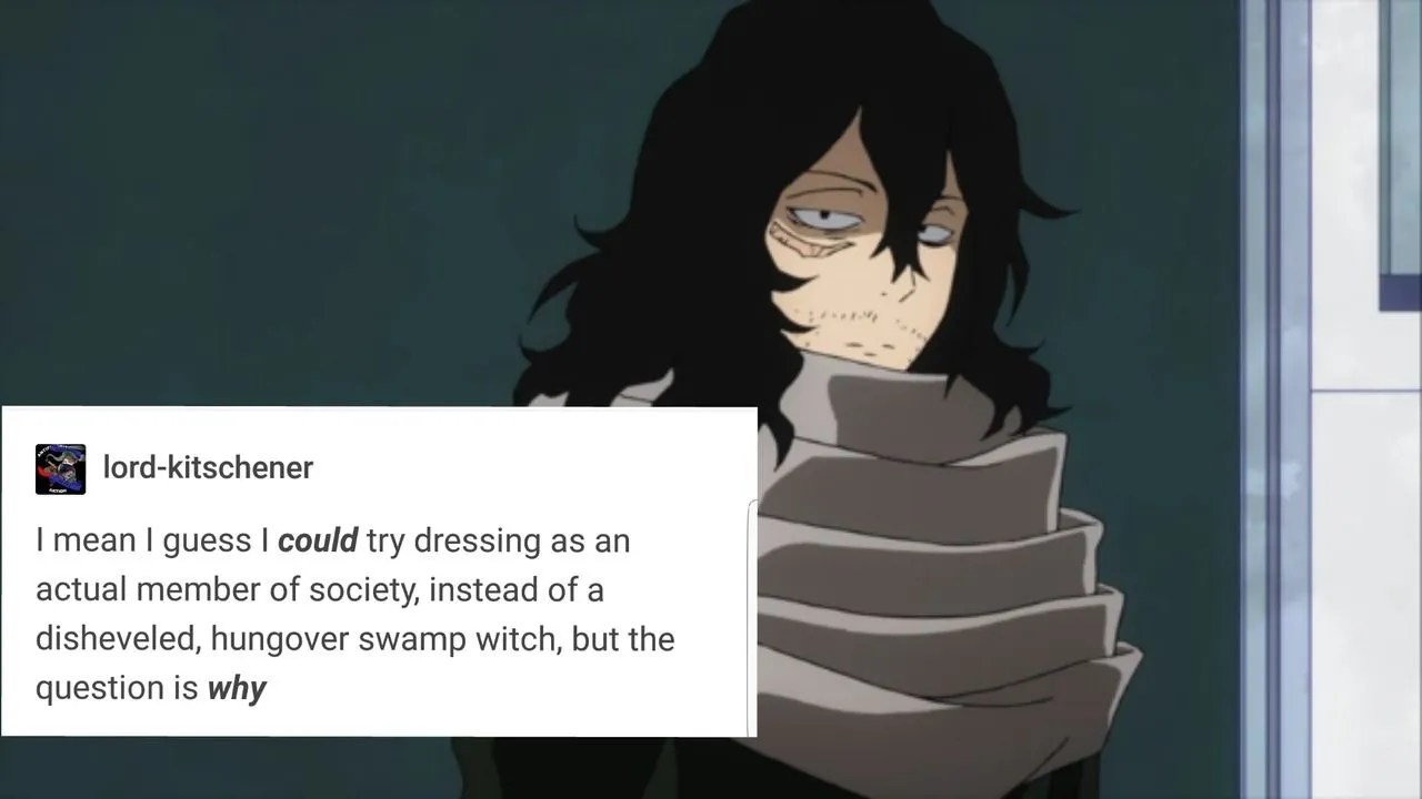 My Hero Academia 10 Hilarious Eraserhead Memes That Are Too Funny