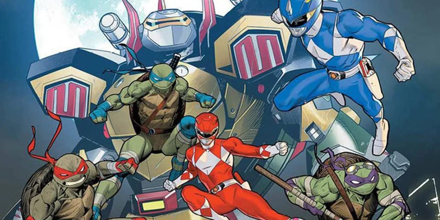 Power Rangers/TMNT's Debuts Turtle Megazord First Look CBR