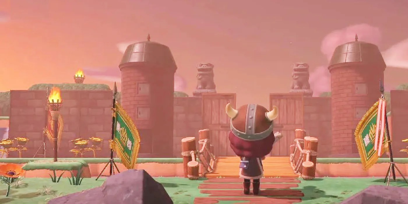 Animal Crossing Castle Wall Design To Decoration