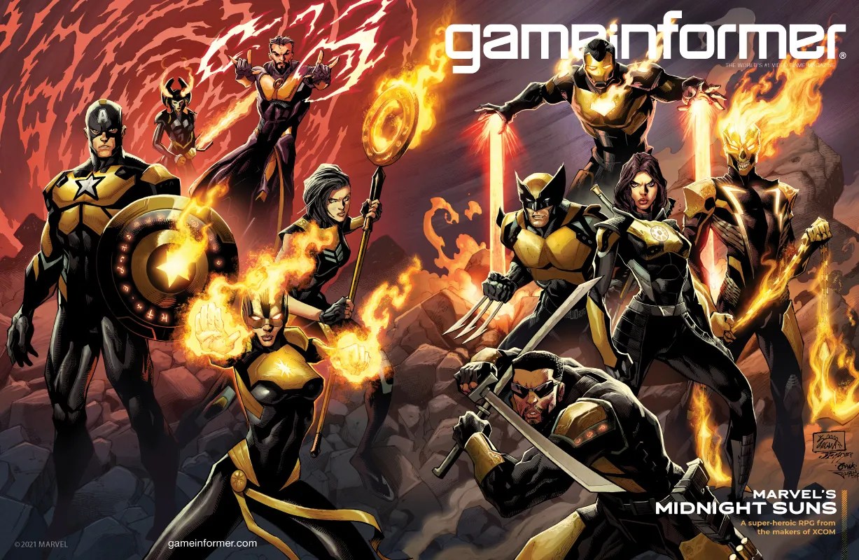 Marvel's Midnight Suns Assemble on Game Informer Cover