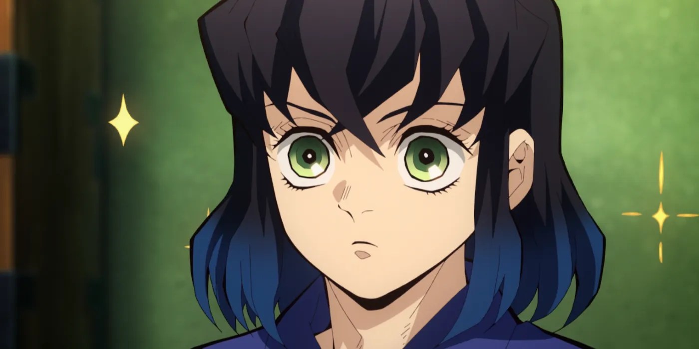 Demon Slayer Inosuke Fits the Entertainment District Perfectly