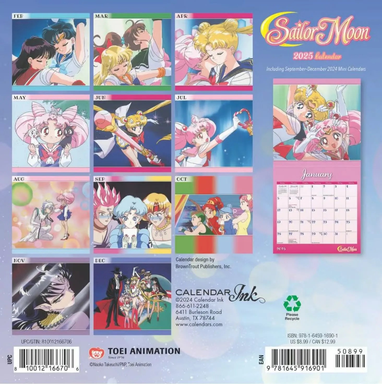Sailor Moon Returns to Its '90s Anime Artwork for 2025 Calendar Release Sailor Moon Returns to Its '90s Anime Artwork for 2025 Calendar Release