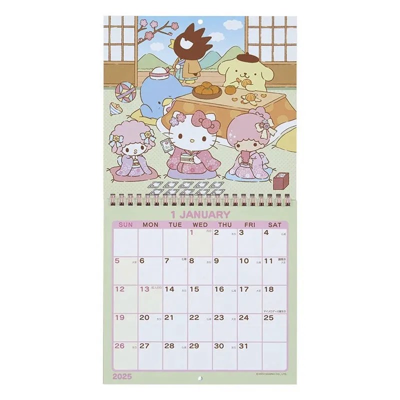 Sanrio U.S. Releases Its Hello Kitty Calendars for a Purrfectly Organized 2025