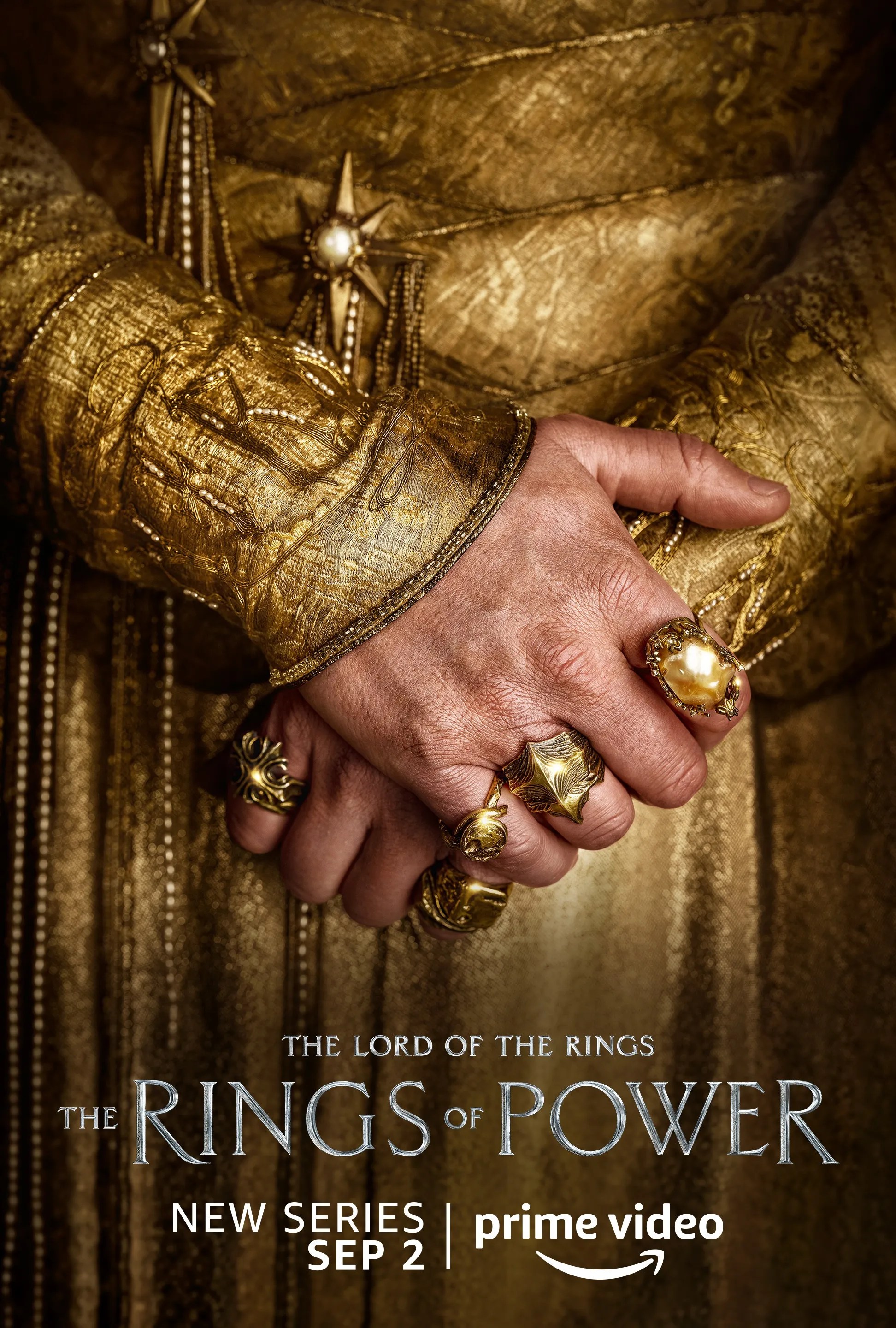 Lord of the Rings The Rings of Power Posters Tease the Series' Epic Cast