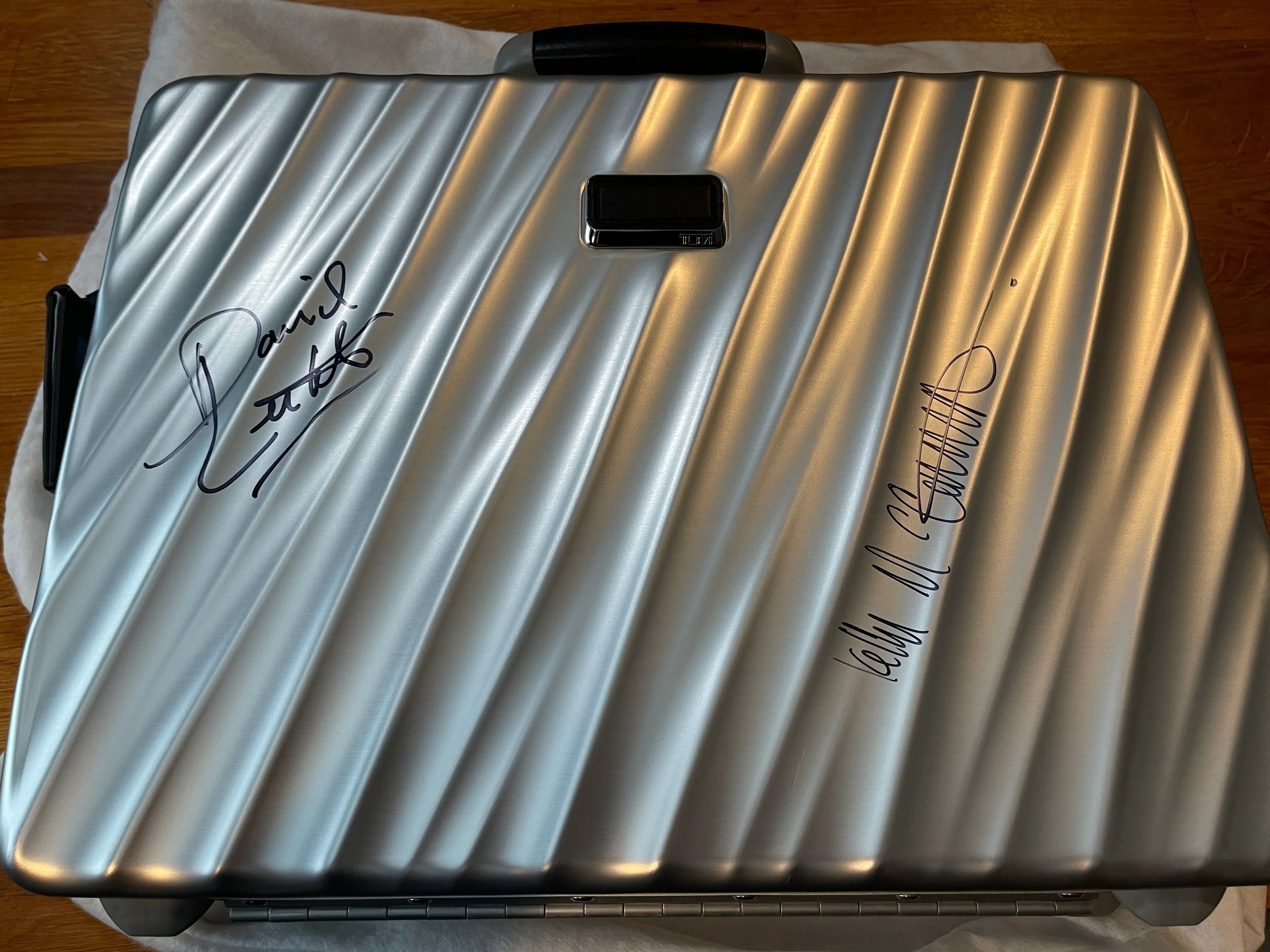 Bullet Train Briefcase Signed by David Leitch & Kelly McCormick Giveaway