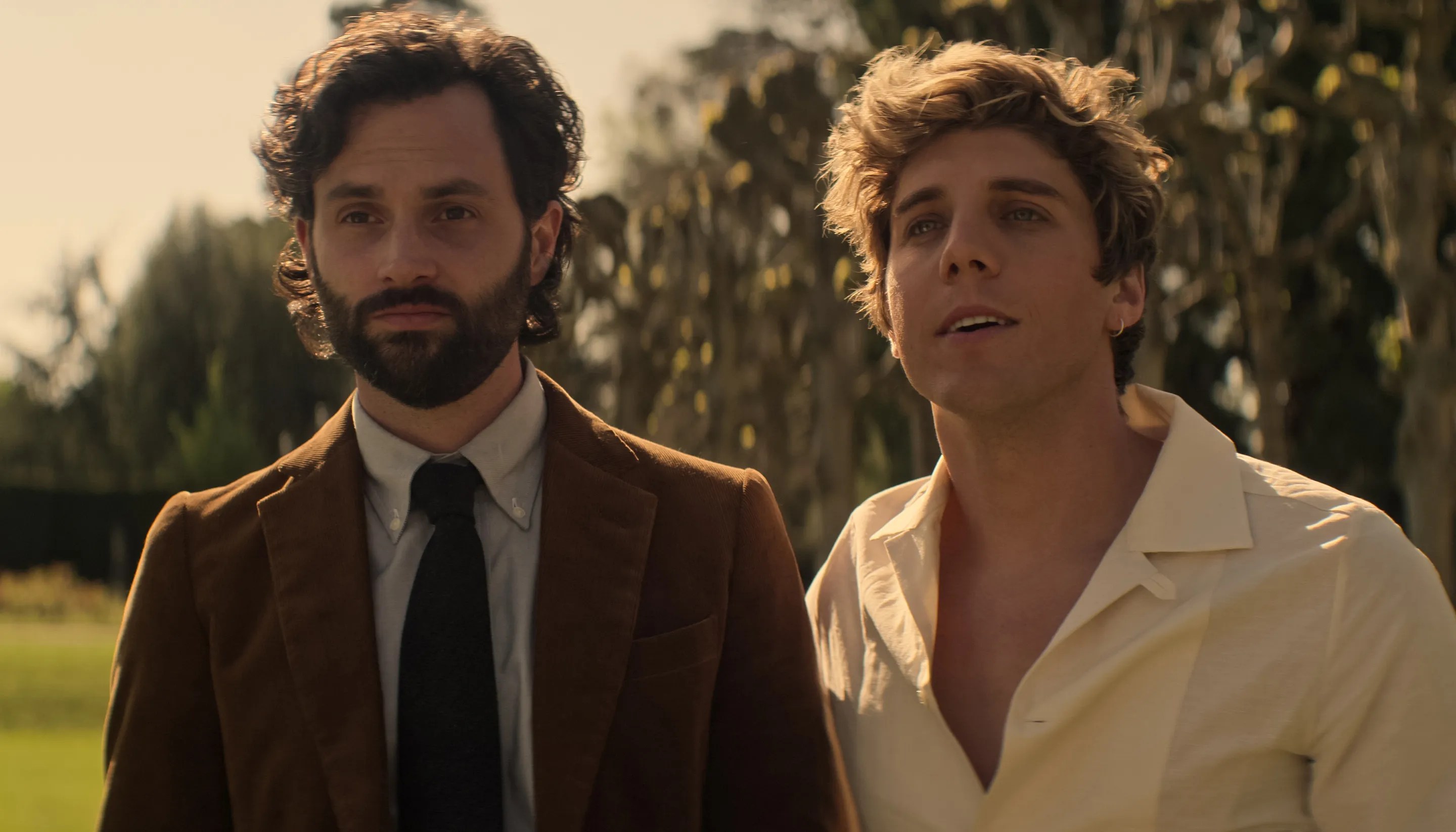 You Season 4 Images Penn Badgley Gets Intimate With Charlotte Ritchie