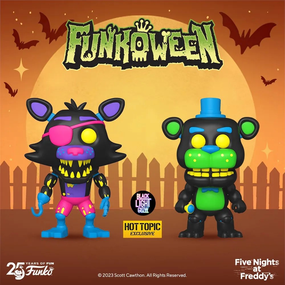 ‘Five Nights at Freddy’s’ Funko Pops! Get the Blacklight Treatment