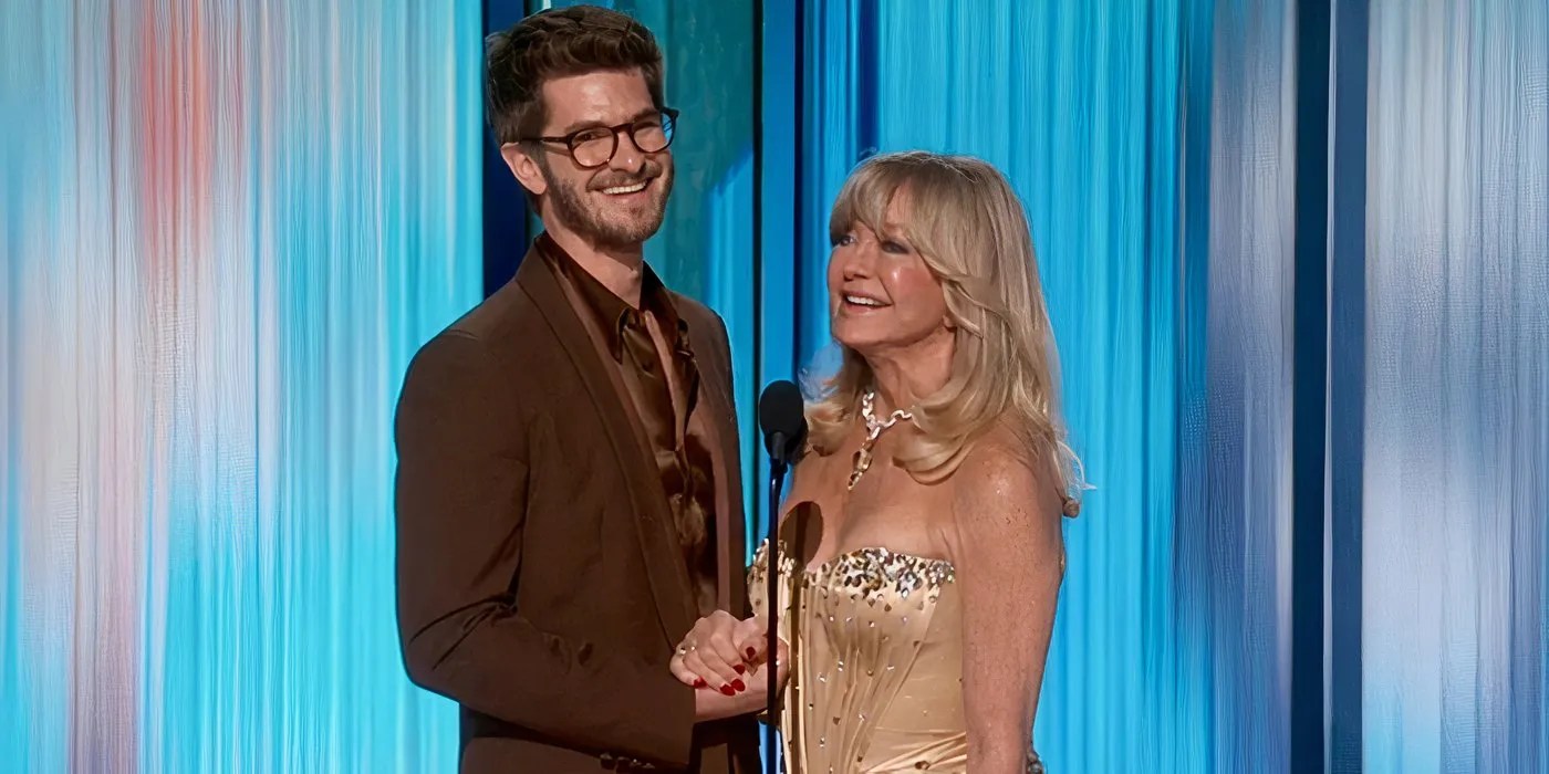 Andrew Garfield Honors His Late Mother in Touching Moment With Goldie