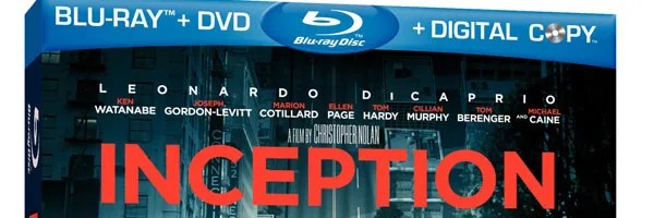 INCEPTION Bluray Cover Art and Details on Special Features; Gets