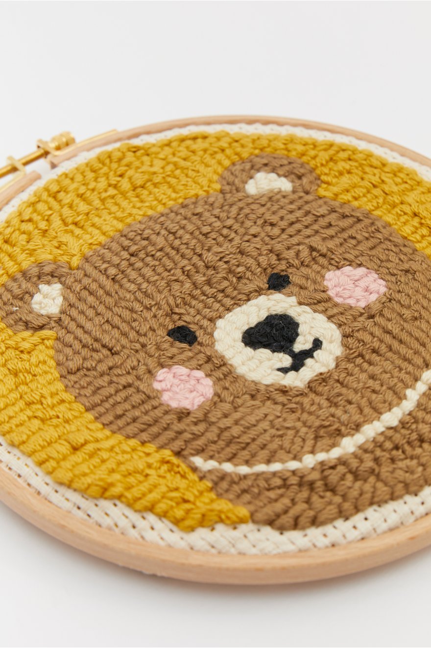 Ours Motif Punch Needle Idées loisirs créatifs DMC