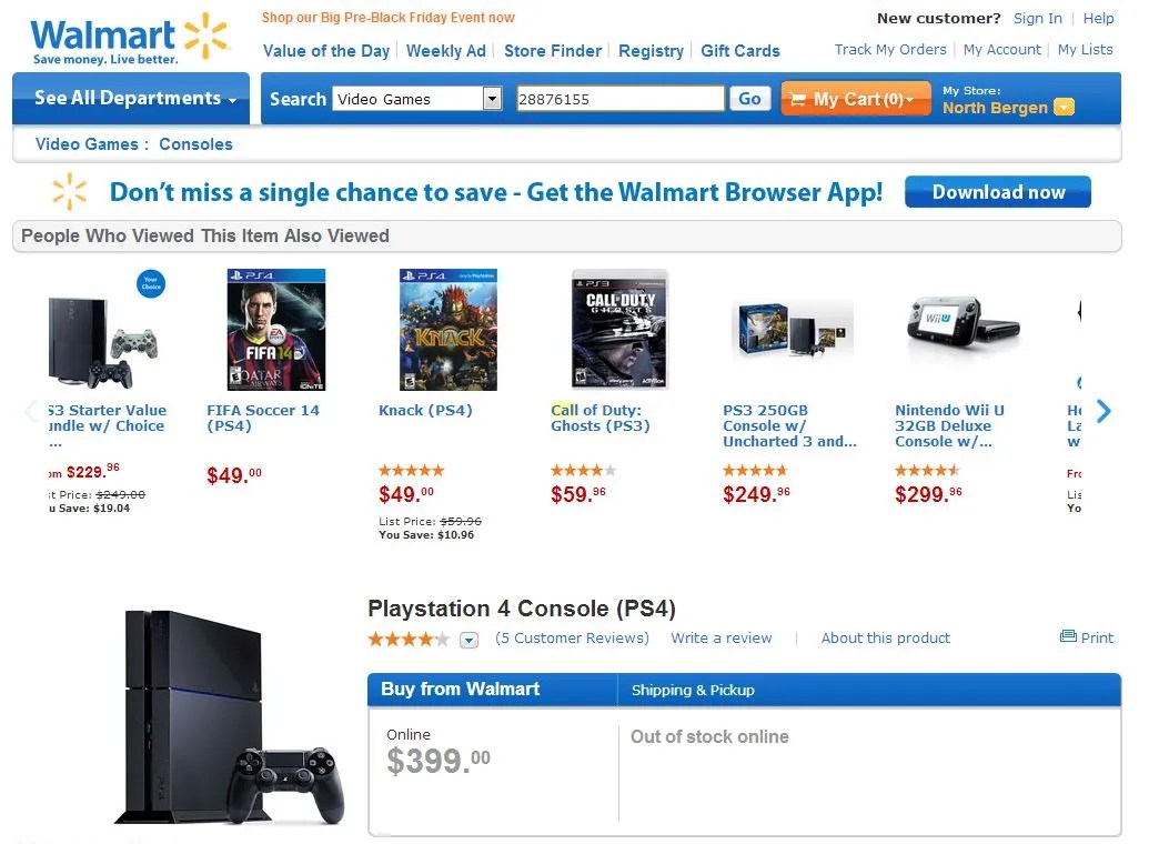 Walmart Stores Have PS4 In Stock, But Won't Tell You Stockpiling for