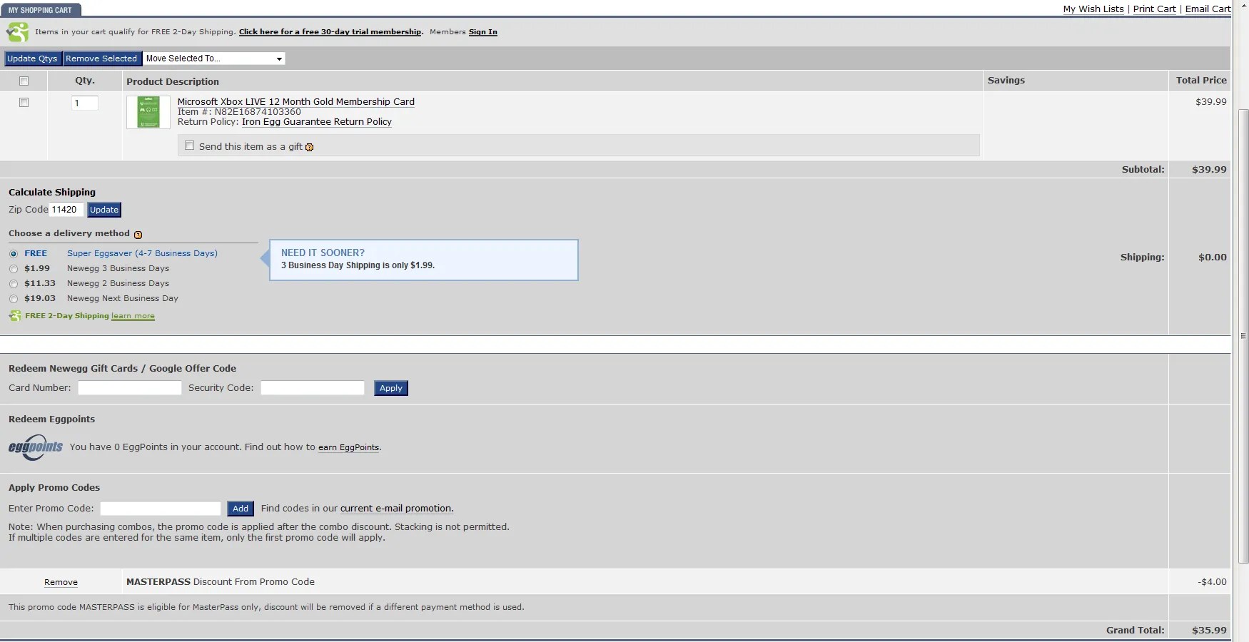 Newegg Has a Great Deal on One Year Xbox LIVE Membership, Only 40; Even Cheaper With Code