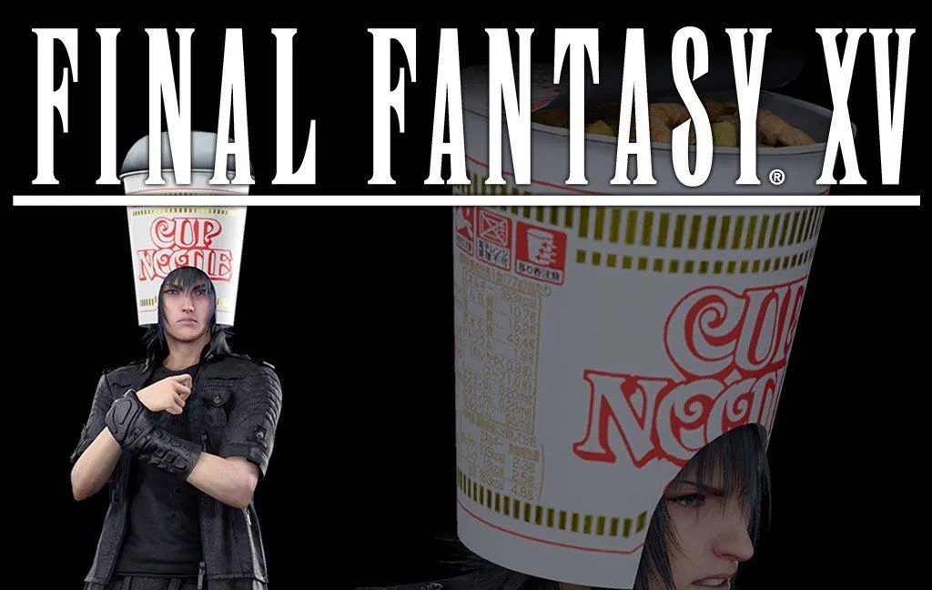 Final Fantasy XV Finally Gets the Weird Cup Noodles Helmet for Noctis