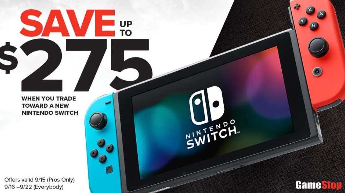 Gamestop is Offering Up to 275 Toward a Switch When Trading in Other