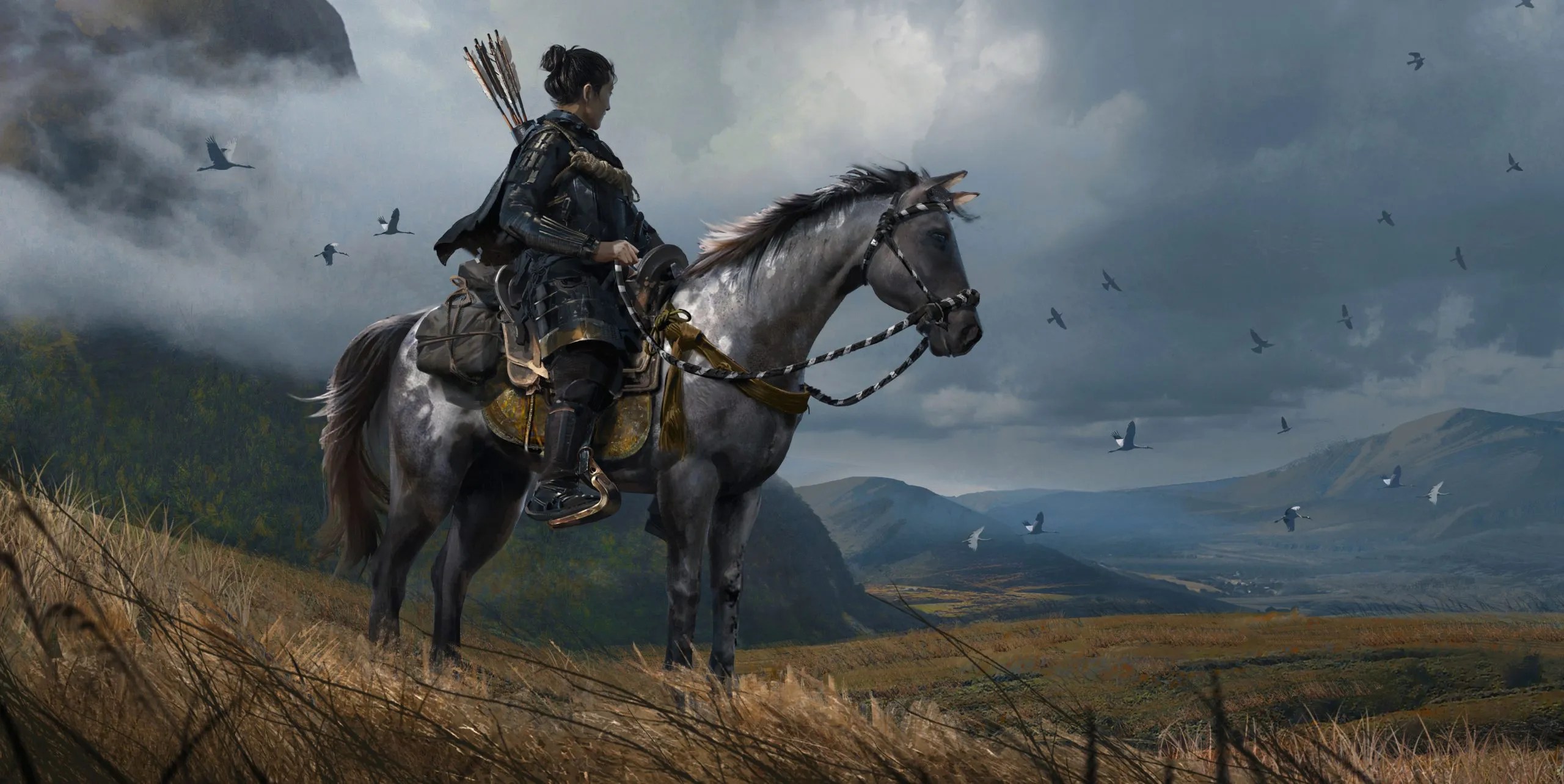 Ghost of Tsushima Displays Concept Art Showcasing Vibrant and Battle