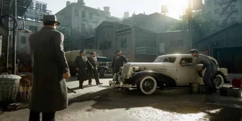 gangsters converse in the remake of mafia