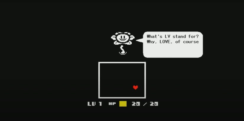 Flowey talking to the player Undertale