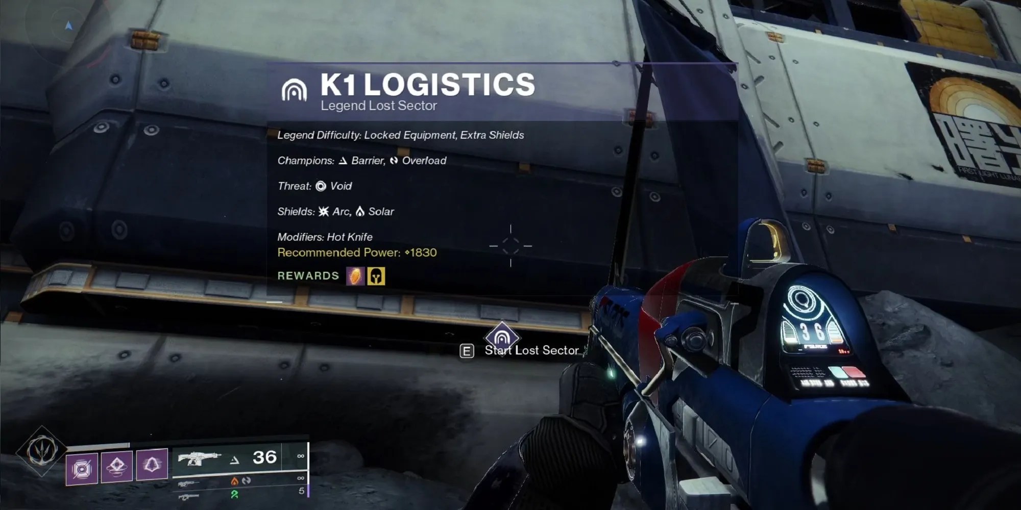 Destiny 2 K1 Logistics Legend Lost Sector Guide