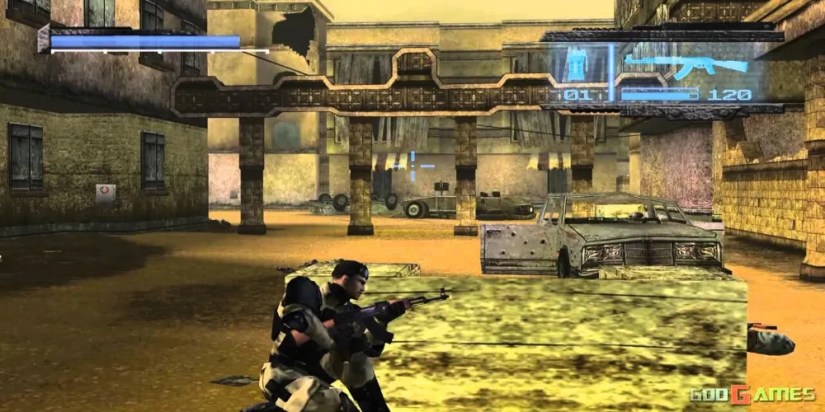 soldier taking cover in kill switch