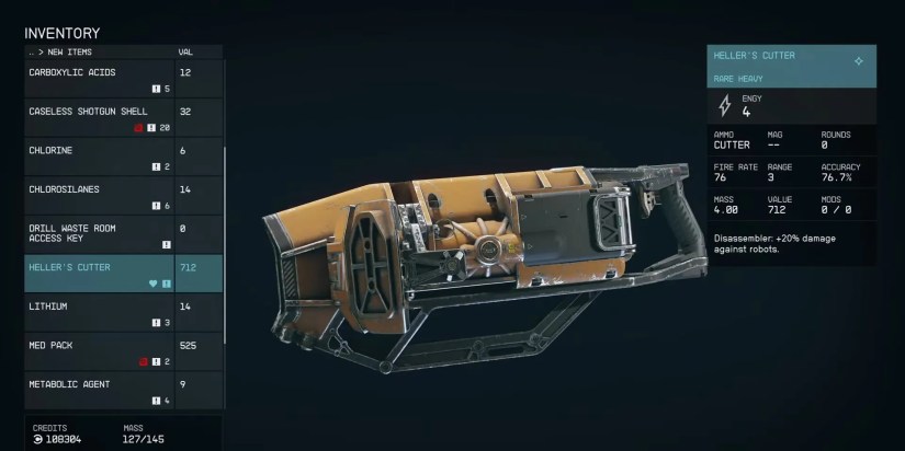 Heller&rsquo;s Cutter showcase in Starfield