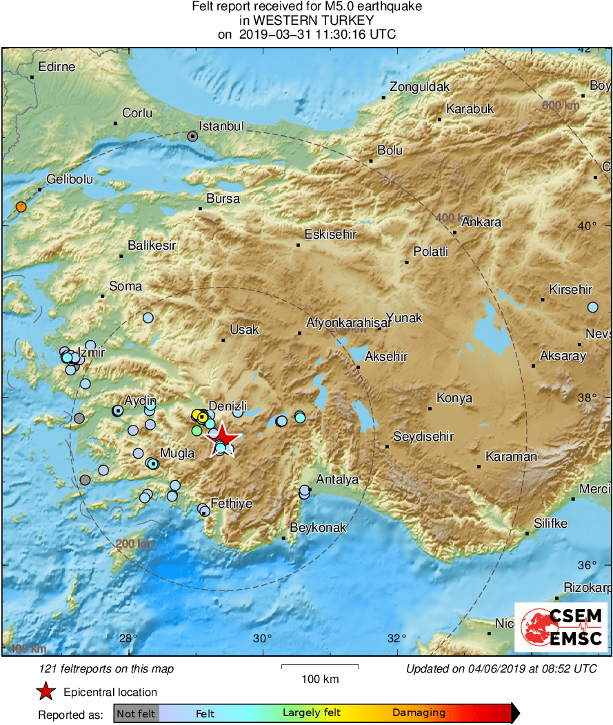 Kaart West Turkije 20190331 Mw 5 WESTERN TURKEY