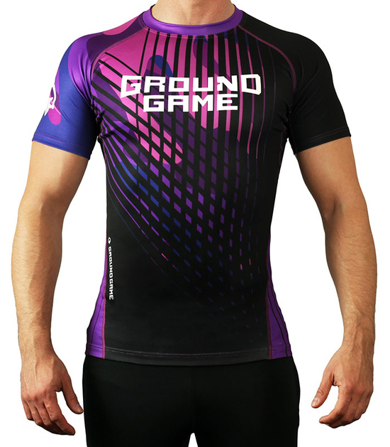 IBJJF Rank Rash Guard for BJJ Purple Purple Men \ Training gear