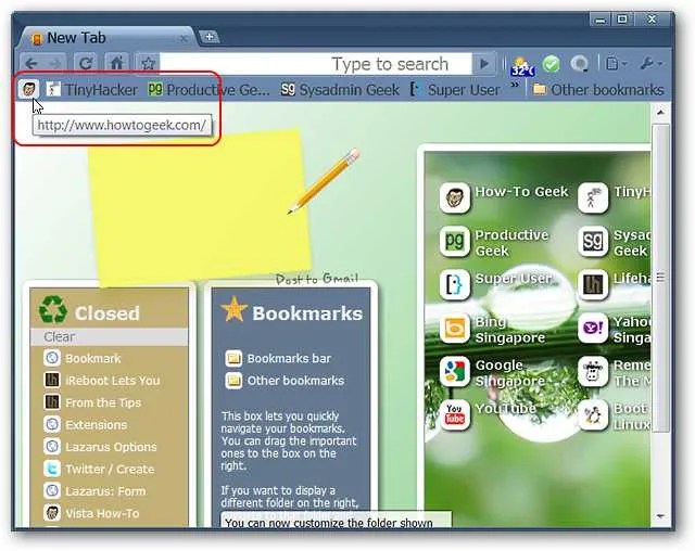 Reduce Bookmarks in Chrome to Toolbar Icons