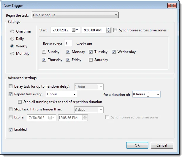 How to Create a Repeating Alarm in Windows 7 Without Extra Software