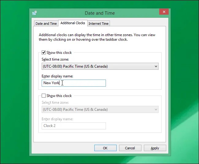How to View Multiple Time Zones on the System Tray Clock in Windows 8.1