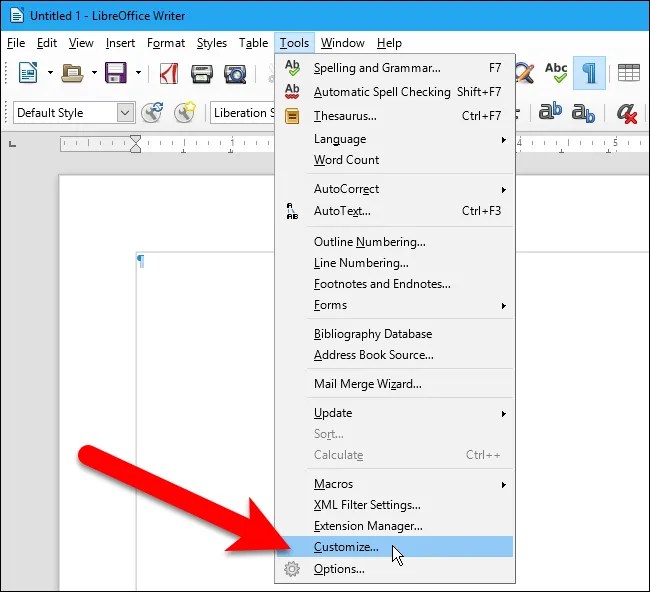 How to Customize Keyboard Shortcuts in LibreOffice