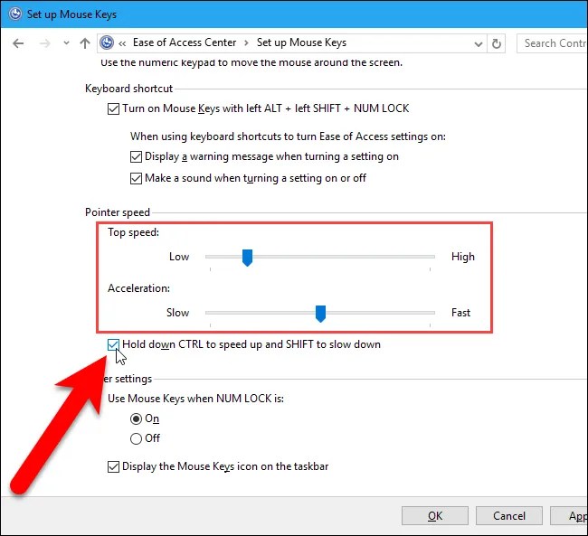 How to Use the Keyboard to Control the Mouse Cursor in Windows