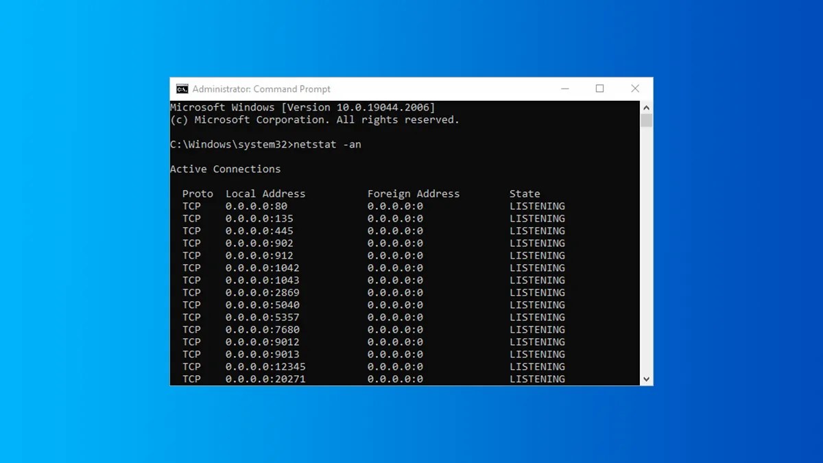 How to Check Open TCP/IP Ports in Windows
