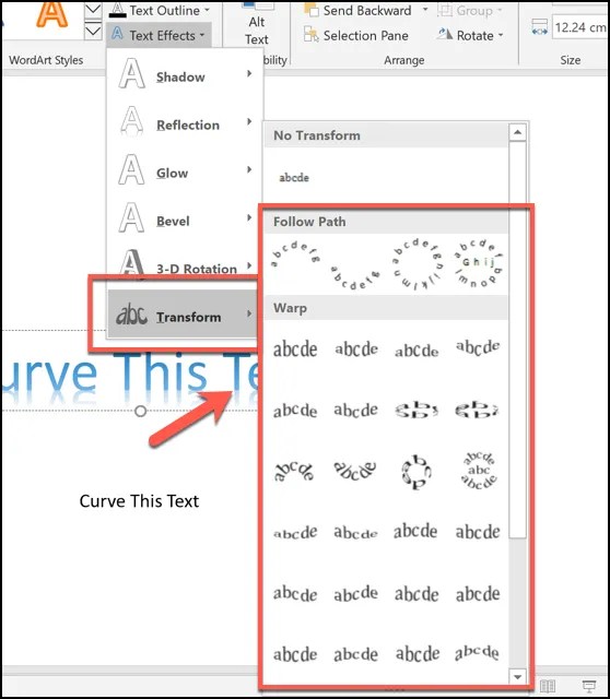 How to Curve Text in PowerPoint