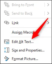 How to Add Alternative Text to an Object in Microsoft Excel