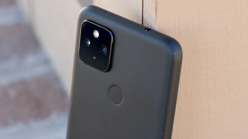 Pixel 4a 5G rear camera module.