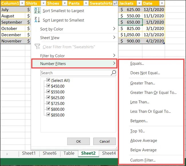 How to Create and Use a Table in Microsoft Excel
