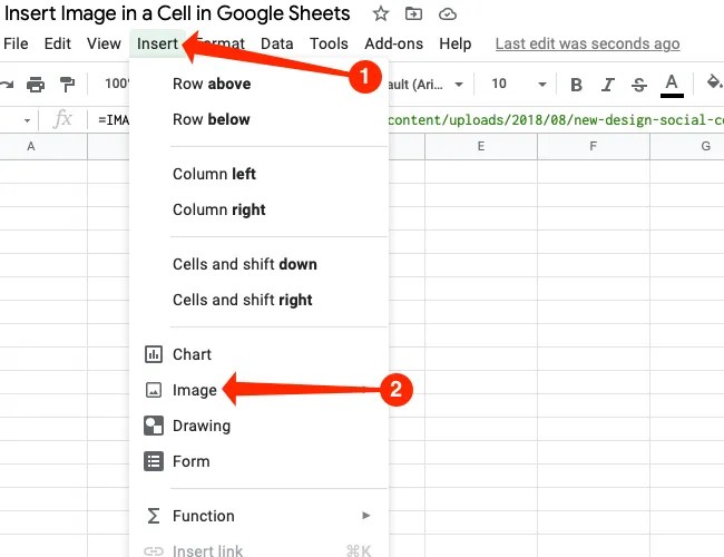 How to Insert an Image in a Cell in Google Sheets