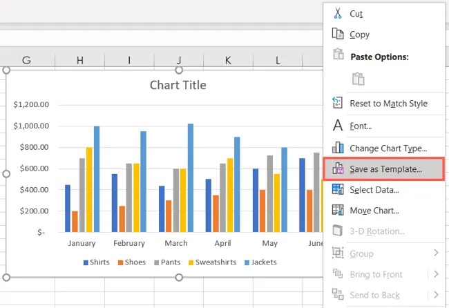 How to Create a Chart Template in Microsoft Excel